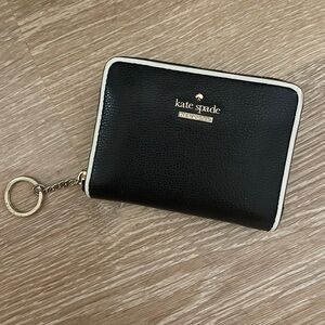 Kate spade black and white wallet